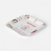 Cute Magical Fairy 1st Birthday Paper Plates Pappteller (Gewinkelt)