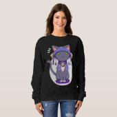 Cute Magical Kitty Unleash Your Fantasy Power with Sweatshirt (Vorne ganz)