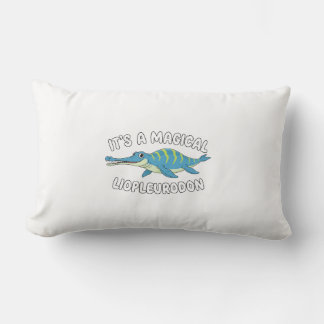 Cute Magical Liopleurodon Fantasy Prehistoric Ocea Lendenkissen