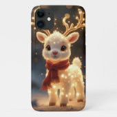 Cute Magical Reindeer with Sparkling Lights Case-Mate iPhone Hülle (Rückseite)