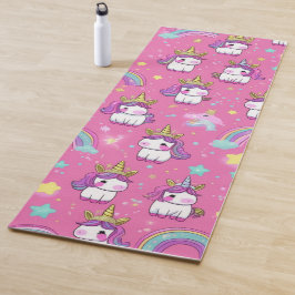 Cute magical unicorn pattern rainbow for her yogamatte