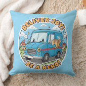 Cute Mail Truck Deliver Joy Kissen (Decke)