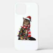 Cute Maine Coon Cat Funny Xmas Holiday Gift Case-Mate iPhone Hülle (Rückseite)
