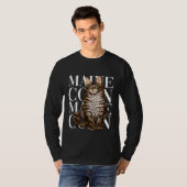 Cute Maine Coon Cat T-Shirt (Vorne ganz)