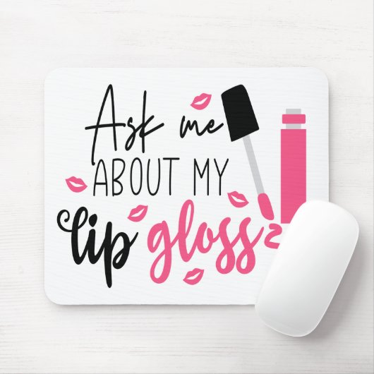 Cute Makeup Artist Lip Mousepad (Mit Mouse)