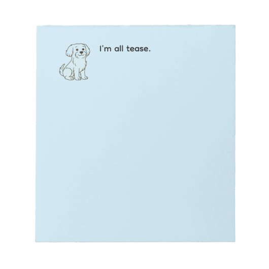 Cute Maltese Dog Notizblock (Vorderseite)