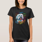 Cute Maltese Dog on Maltese dog 2 T-Shirt (Vorderseite)
