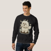 Cute Maltese Dog on Maltese dog 5 Sweatshirt (Vorne ganz)