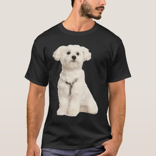Cute Maltese T-Shirt (Vorderseite)