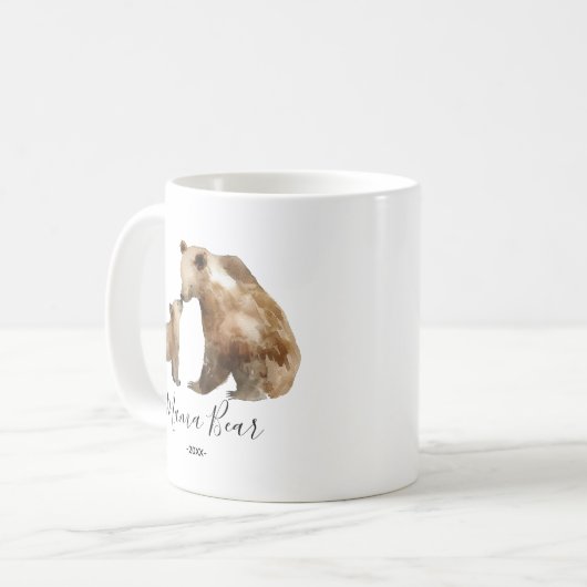 Cute Mama Bear Coffee Mug Kaffeetasse (Vorderseite Links)