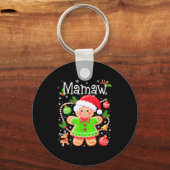 Cute Mamaw Gingerbread Family Matching Christmas C Schlüsselanhänger (Vorderseite)