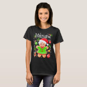 Cute Mamaw Gingerbread Family Matching Christmas C T-Shirt (Vorne ganz)