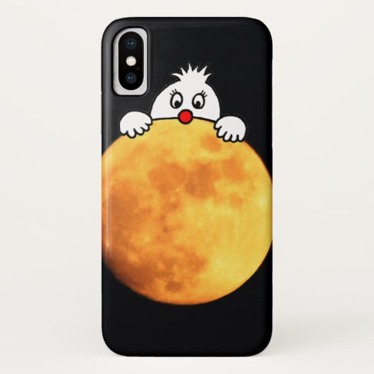 Cute man in the moon Case-Mate iPhone hülle (Rückseite)