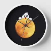 Cute man in the moon uhr (Vorderseite)