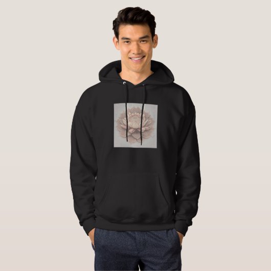 Cute Mandala Lotus Flower Illustration Unique Wome Hoodie (Vorne ganz)