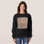 Cute Mandala Lotus Flower Illustration Unique Wome Sweatshirt (Vorne ganz)