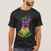 Cute Mardi Gras French Bulldog Dog Dad Dog Mom Mas T-Shirt (Vorderseite)
