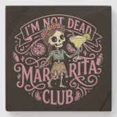 Cute Margarita  Skelton Steinuntersetzer (Vorderseite)