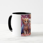 "Cute Marshmallow Kittens" Tasse (Vorderseite Links)