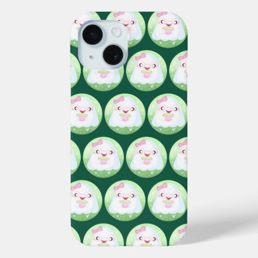 Cute Matcha Latte Ghost Case-Mate iPhone Hülle (Rückseite)