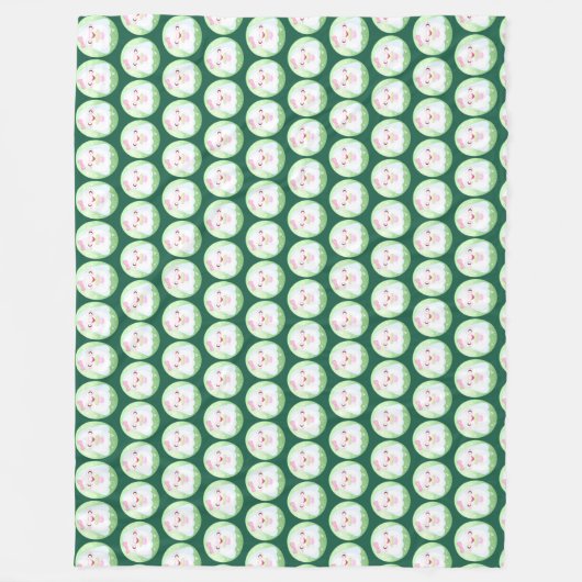 Cute Matcha Latte Ghost Fleecedecke (Vorderseite)