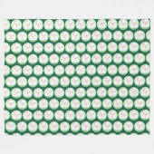 Cute Matcha Latte Ghost Fleecedecke (Vorderseite (Horizontal))