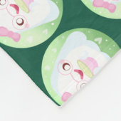 Cute Matcha Latte Ghost Fleecedecke (Ecke)