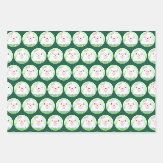 Cute Matcha Latte Ghost Geschenkpapier Set (Vorderseite)