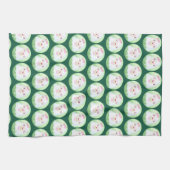 Cute Matcha Latte Ghost Geschirrtuch (Horizontal)