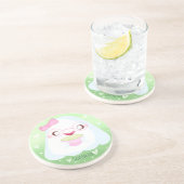 Cute Matcha Latte Ghost Getränkeuntersetzer (Seite)