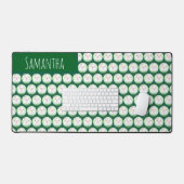 Cute Matcha Latte Ghost Schreibtischunterlage (Tastatur & Maus)