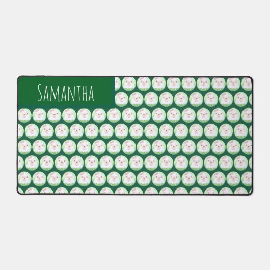 Cute Matcha Latte Ghost Schreibtischunterlage (Vorderseite)