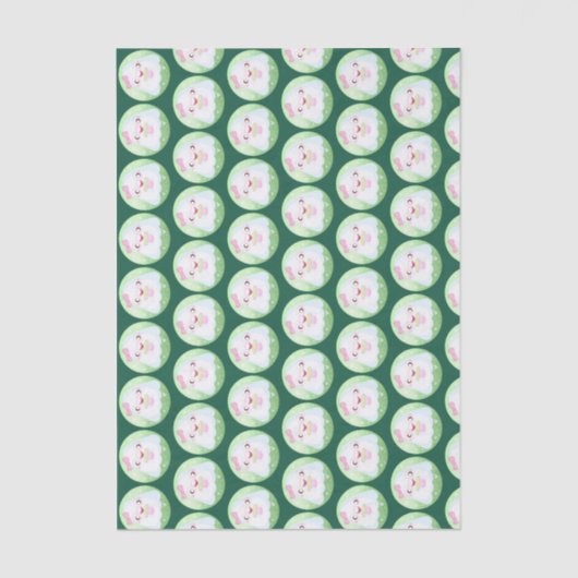 Cute Matcha Latte Ghost Seidenpapier (Vorderseite)