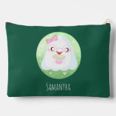 Cute Matcha Latte Ghost Zubehörtasche (Rückseite)