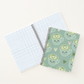 Cute Matcha Latte Pastel Green Spiral Notebook Notizblock (Innenseite)