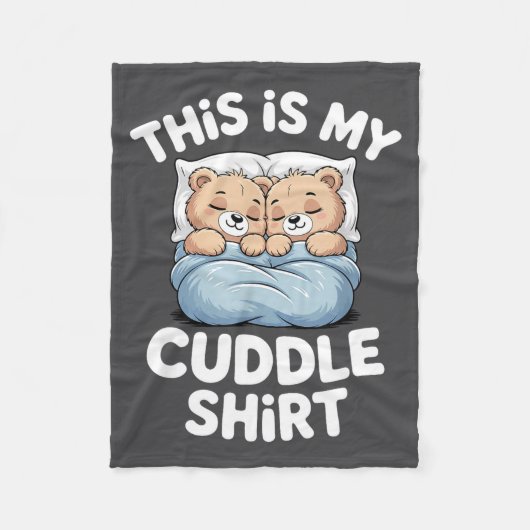 Cute Matching Bear This Is My Cuddle Fleecedecke (Vorderseite)