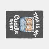 Cute Matching Bear This Is My Cuddle Fleecedecke (Vorderseite (Horizontal))