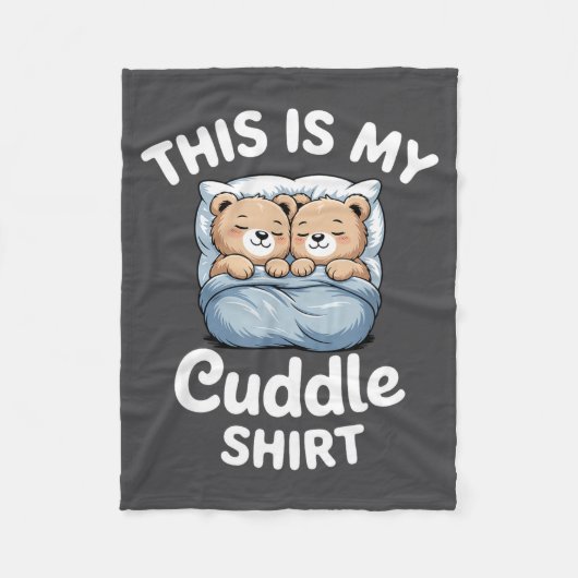 Cute Matching Bear This Is My Cuddle Fleecedecke (Vorderseite)