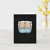 Cute Matching Bear This Is My Cuddle  Karte (Gelbe Blume)