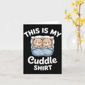 Cute Matching Bear This Is My Cuddle  Karte (Gelbe Blume)