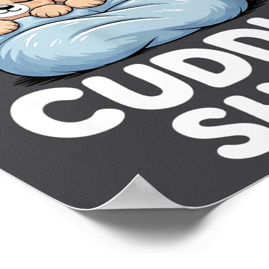 Cute Matching Bear This Is My Cuddle  Poster (Ecke)