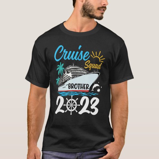 Cute Matching Family Cruise Squad 2023 Brother Cru T-Shirt (Vorderseite)
