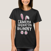 Cute Matching Family Easter Day Camera Operator B T-Shirt (Vorderseite)