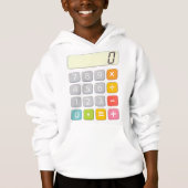 Cute Maths Calculator Hoodie for Kids School (Vorderseite)