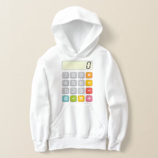 Cute Maths Calculator Hoodie for Kids School (Ablage )