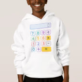 Cute Maths Calculator Hoodie for Kids School (Vorderseite)