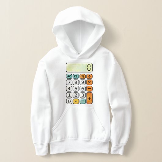 Cute Maths Calculator Hoodie for Kids School (Ablage )
