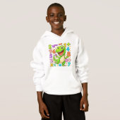 Cute Maths Dinosaur Numbers Hoodie for Kids (Vorne ganz)