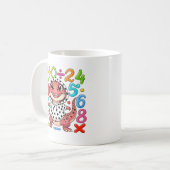 Cute Maths Dinosaur Numbers Mug for Kids Kaffeetasse (Vorderseite Links)
