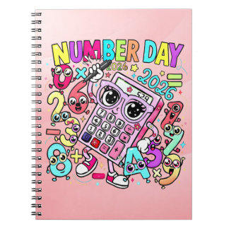 Cute Maths Number Day Notebook for Primary School Notizblock